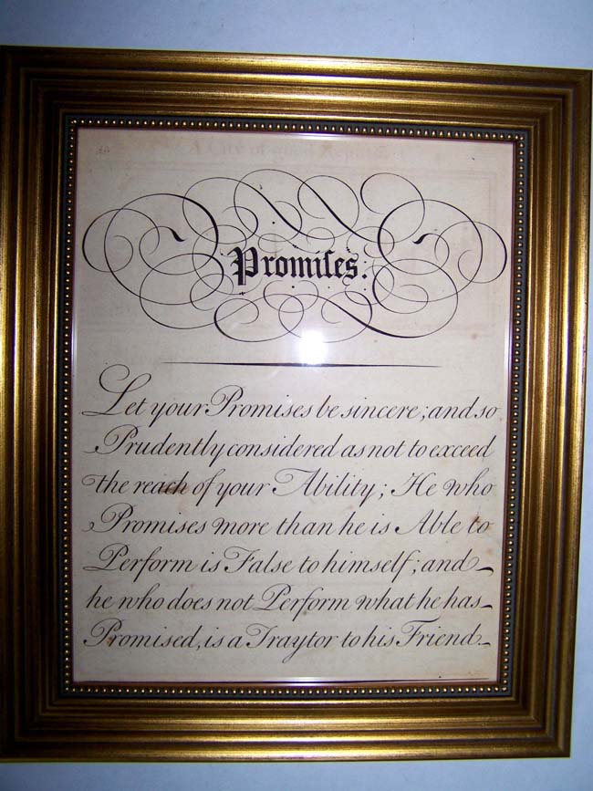 An 18th century engraving entitled "Promises" published in London in 1741 by George Bickham